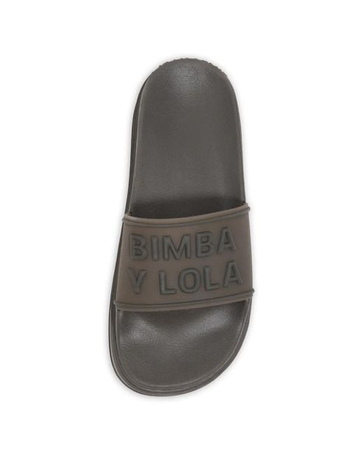 Bimba Y Lola White Chocolate Platform Flip-Flops