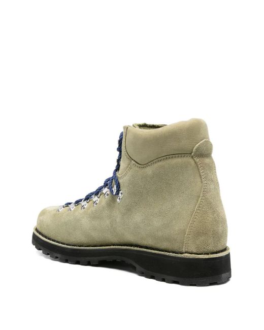 Diemme Green Lace-Up Suede Boots for men