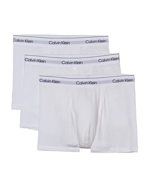 Calvin Klein Set Aus Drei Boxershorts Mit Logo-Bund in White für Herren