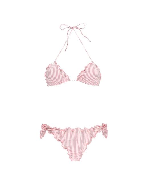 Mc2 Saint Barth Pink Sarius Striped Bikini