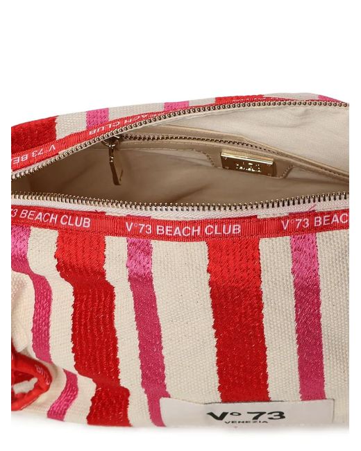 V73 Red Rilene Shoulder Bag