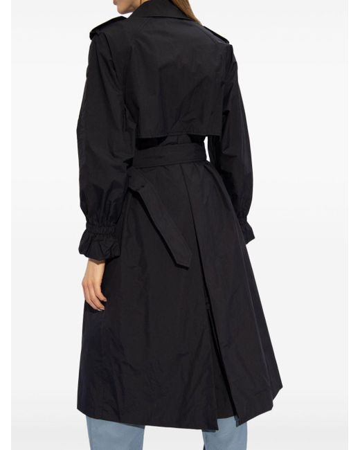 Save The Duck Black Ember Belted Trench Coat