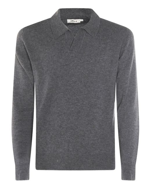 Altea Gray Virgin-Wool Sweater for men