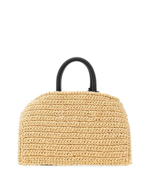 Ferragamo Hug ラフィア ミニバッグ Metallic