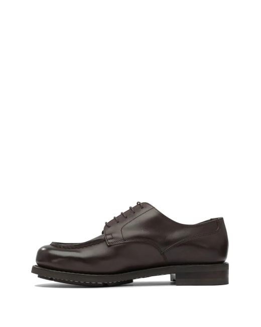 Paraboot Brown Chambord Leather Lace-Up Shoes for men