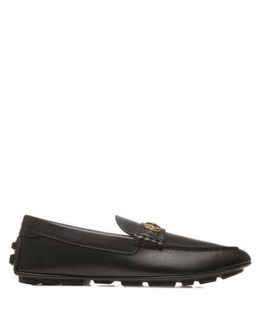 Bally Gray Keeper Leather Boat Shoes for men