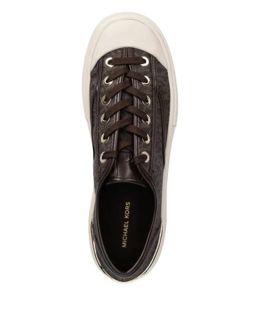 Sneakers Con Monogramma di MICHAEL Michael Kors in Brown