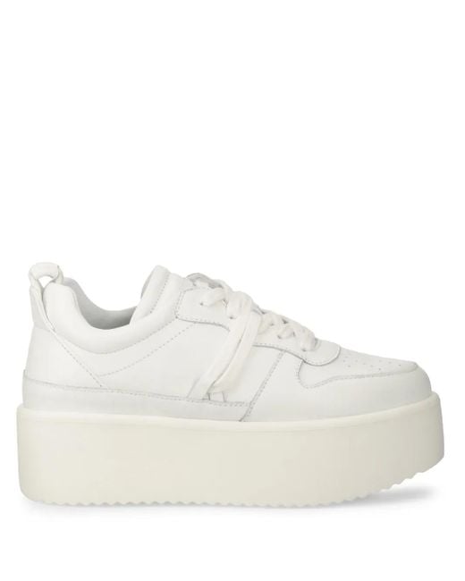 Inuikii White Colette Low Platform Sneakers