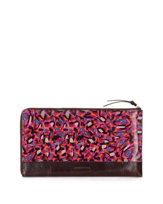 Dries Van Noten Red Large Leather Wallet