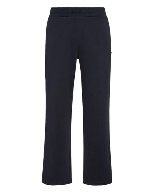 Billionaire Blue Logo-Patch Track Pants for men
