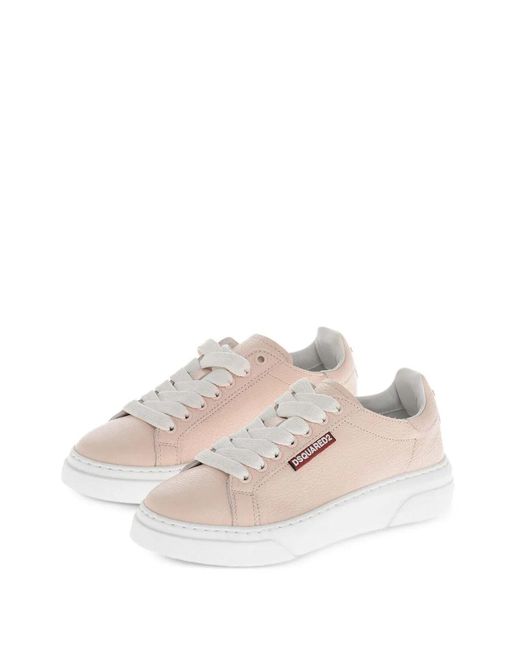 DSquared² Pink Light Logo Sneakers