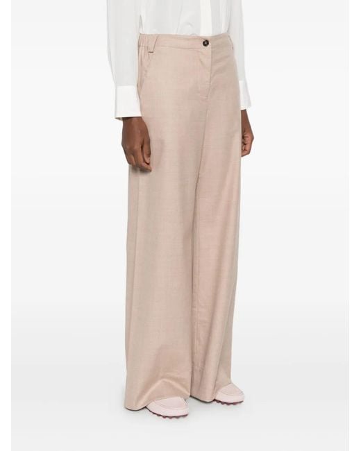 Hemisphere Natural Button Trousers