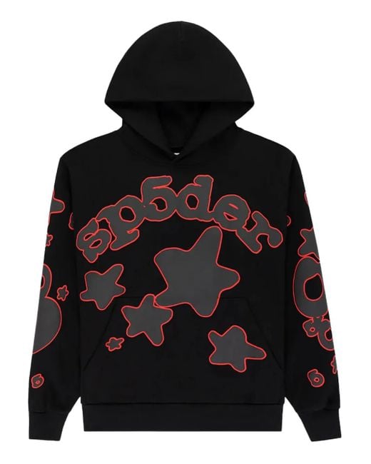 Sp5der Black Beluga Hoodie for men