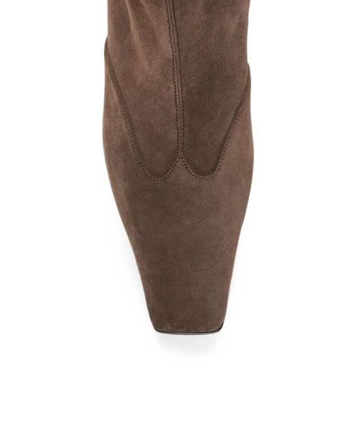 Khaite Brown Nevada Ankle Boots