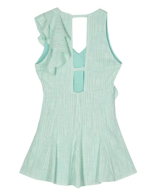 IRO Green Adely Cotton Mini Dress