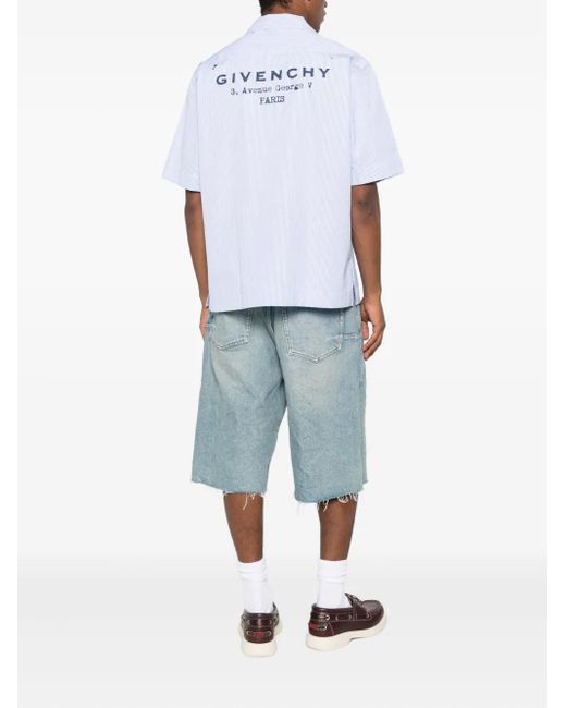 Givenchy White Bowling Shirt for men