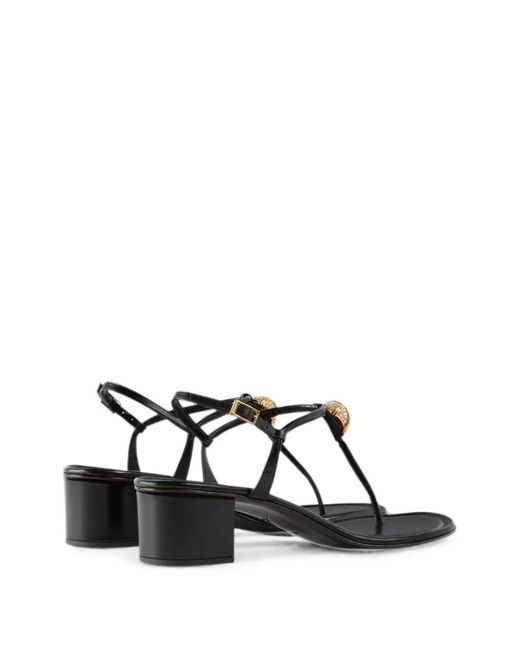 Giuseppe Zanotti Black Sandales À Cocktail 40