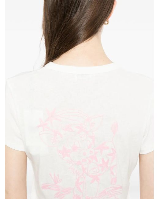KENZO White Gots Cartoon T-Shirt