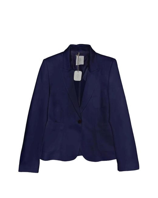 Eleventy Blue Single-Breasted Blazer