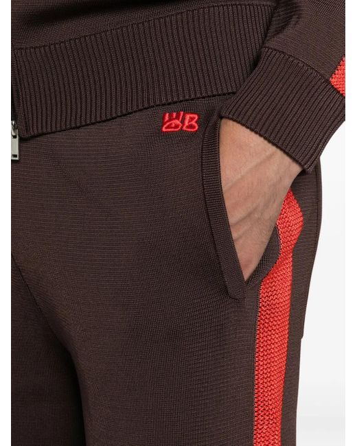 Wales Bonner Brown Side-Stripe Trousers for men