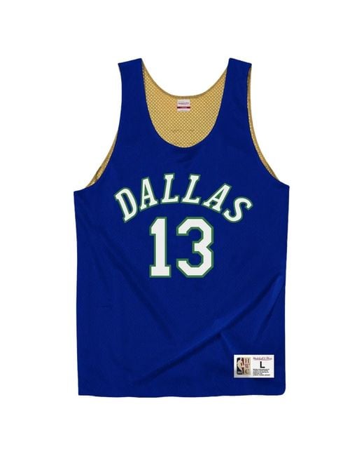 Mitchell & Ness Blue X Nba Reversible Mesh Tank Top for men