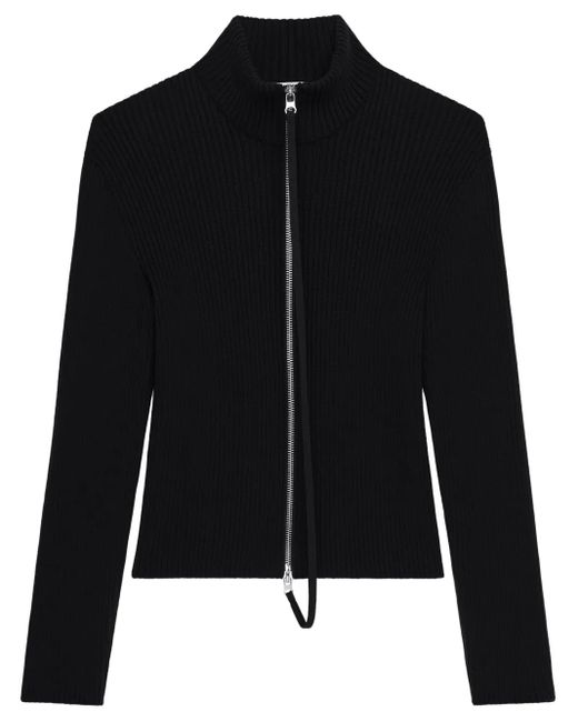 Courreges Black Zipped Cardigan for men