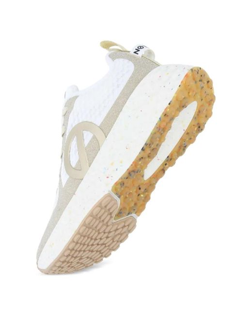 No Name White Logo Patch Sneakers