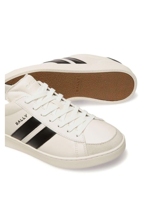Bally Sneakers mit Streifendetail in White für Herren