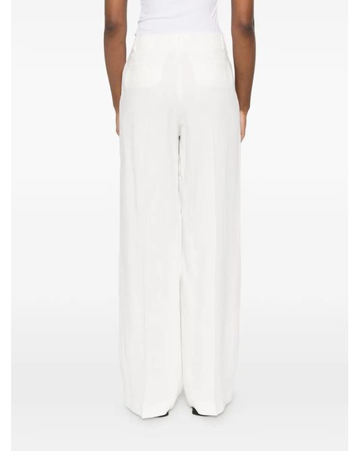 P.A.R.O.S.H. White Cropped Trousers