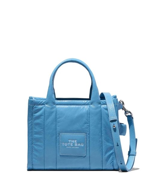 Marc Jacobs Blue Kleine The Shiny Crinkle Tote Handtasche