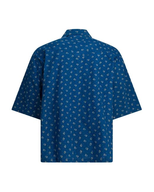 Kapital Overhemd Met Bloemenprint in het Blue voor heren