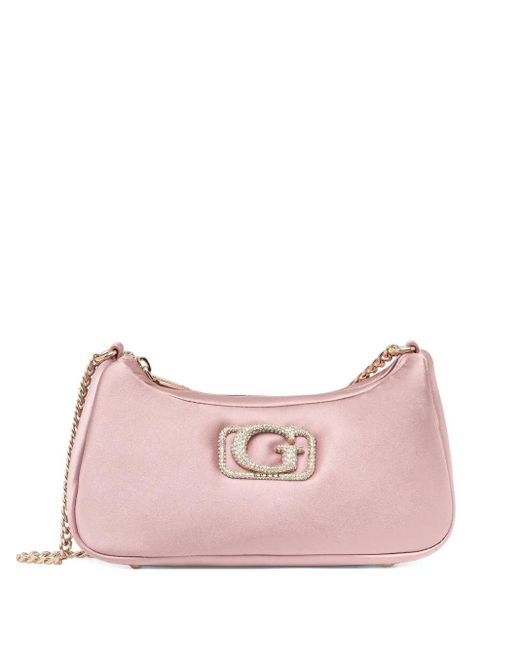 Guess Pink Logo-Plaque Tote Bag
