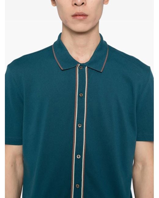 メンズ Paul Smith トリムプラケット シャツ Blue