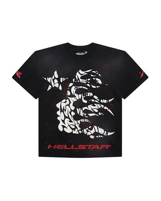HELLSTAR Black Graphic-Print T-Shirt for men