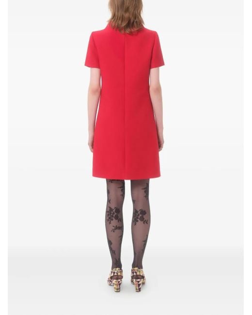 Valentino Garavani Red Mini Crepe Dress