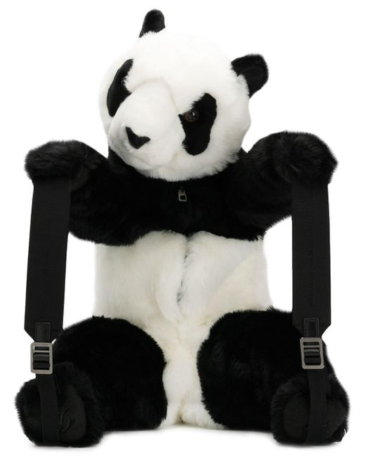 Dolce & Gabbana Black Panda Bear Backpack for men