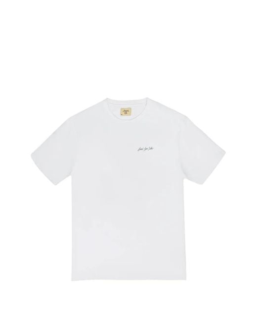 Aimé Leon Dore White Franck Pellegrino Sketch-Print T-Shirt for men