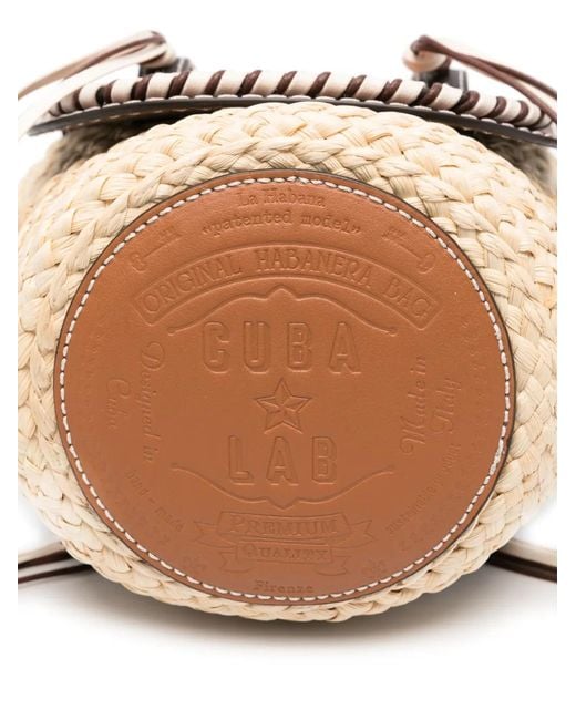 CUBA LAB White Habanera Bucket Bag