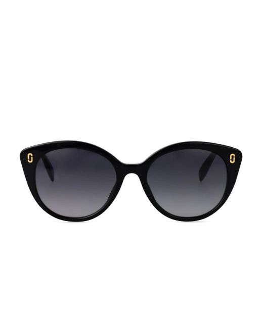Marc Jacobs Zonnebril Met Cat-Eye Montuur in het Black