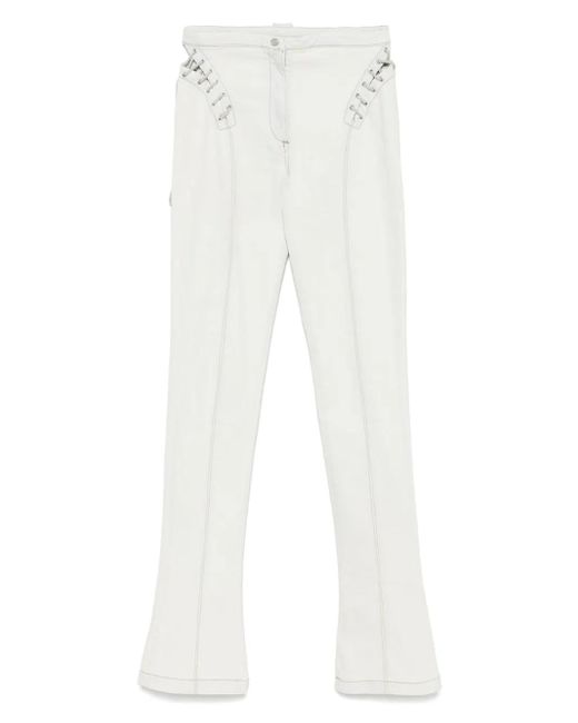 Blumarine レースアップ ジーンズ White
