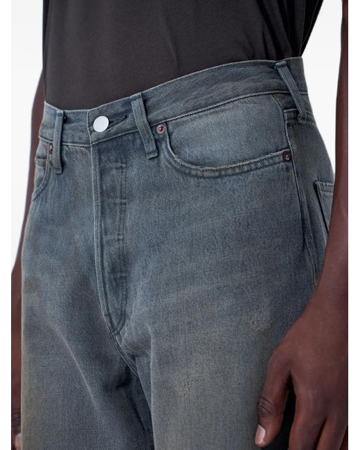 Ssstein Blue Wide-Leg Jeans for men