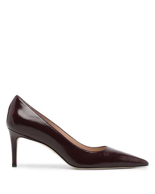 Stuart Weitzman Brown 75Mm Elegant Pump