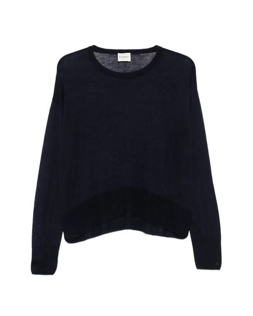 Closed Blue Fine-Knit Drop-Shoulder Sweater
