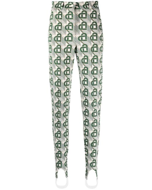 Casablancabrand Green Heart Monogram Tailored leggings