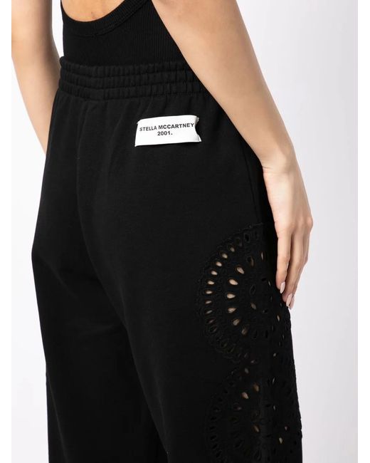 Stella McCartney Black Drawstring Knitted Trousers