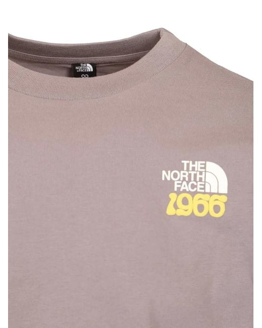 The North Face Pink 1966 Motion Relaxed-Fit Graphic-Print T-Shirt for men