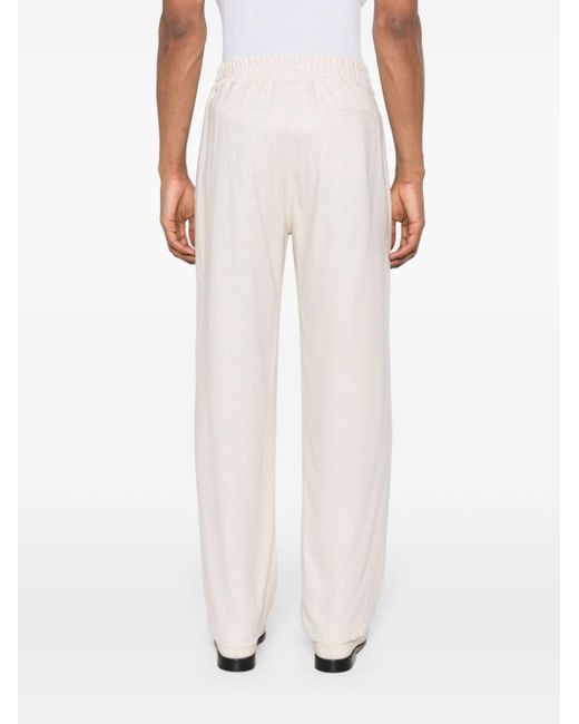 Pantalones de chándal con logo bordado Gcds de hombre de color White