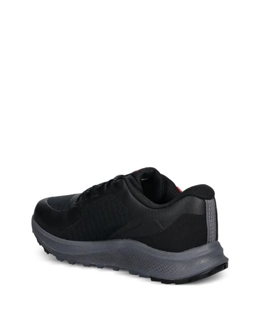 Under Armour Black Logo-Detail Lace-Up Sneakers for men