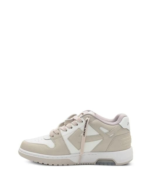 Off-White c/o Virgil Abloh White Out Of Office Leather Sneakers