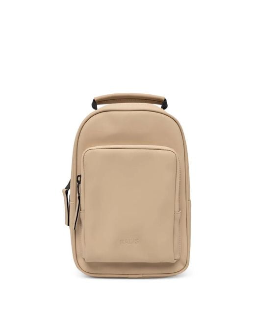 Rains Natural Zipped Top-Handle Backpack